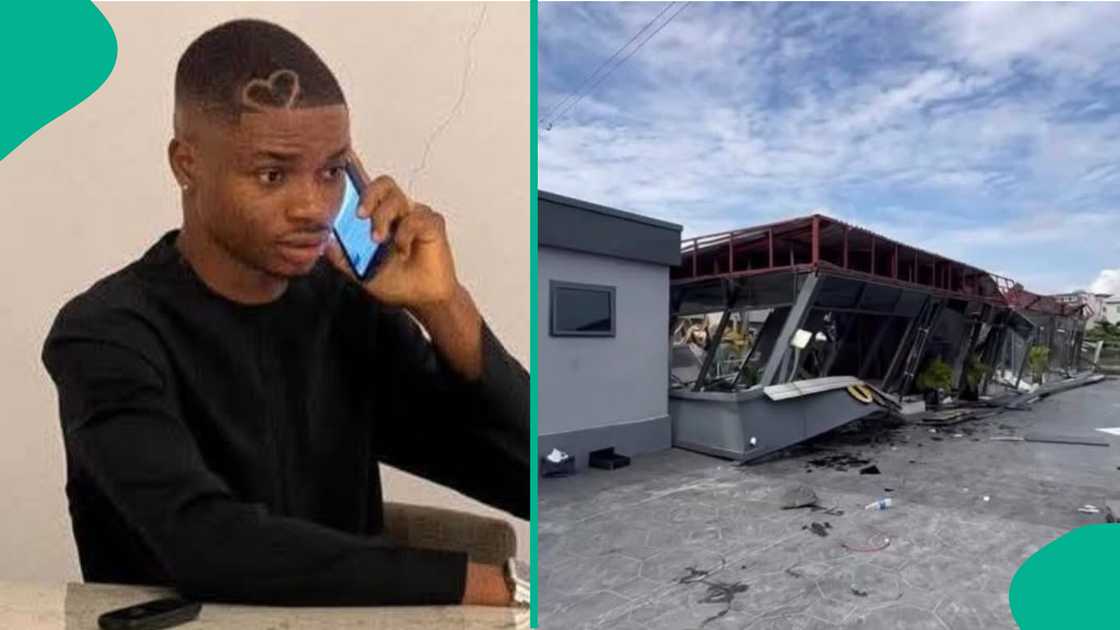 Ola of Lagos' car showroom demolished in Lagos.