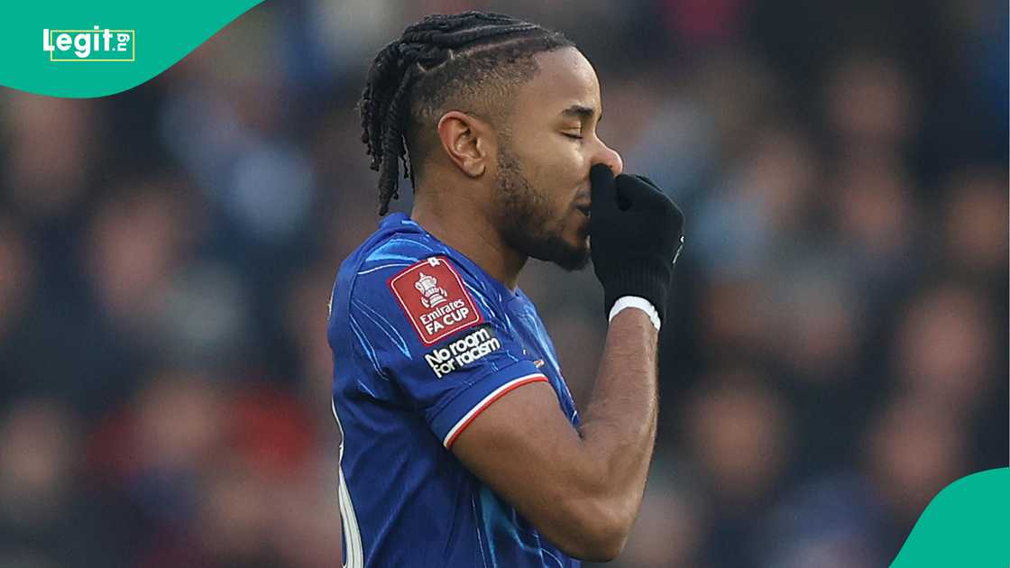 Christopher Nkunku, Chelsea, Morecambe, FA Cup, Stamford Bridge, London. Christopher Nkunku, Chelsea, Morecambe, FA Cup, Stamford Bridge, London.