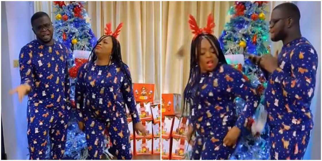 Christmas Day: JJC Skillz 'feasts' on wife Funke Akindele’s backside in cute video Christmas Day: JJC Skillz 'feasts' on wife Funke Akindele’s backside in cute video
