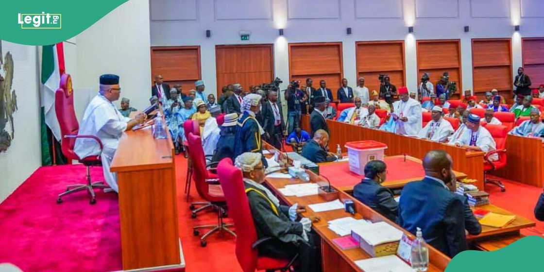 Senators tackles Akpabio for allegedly passing bills without others contributions Senators tackles Akpabio for allegedly passing bills without others contributions