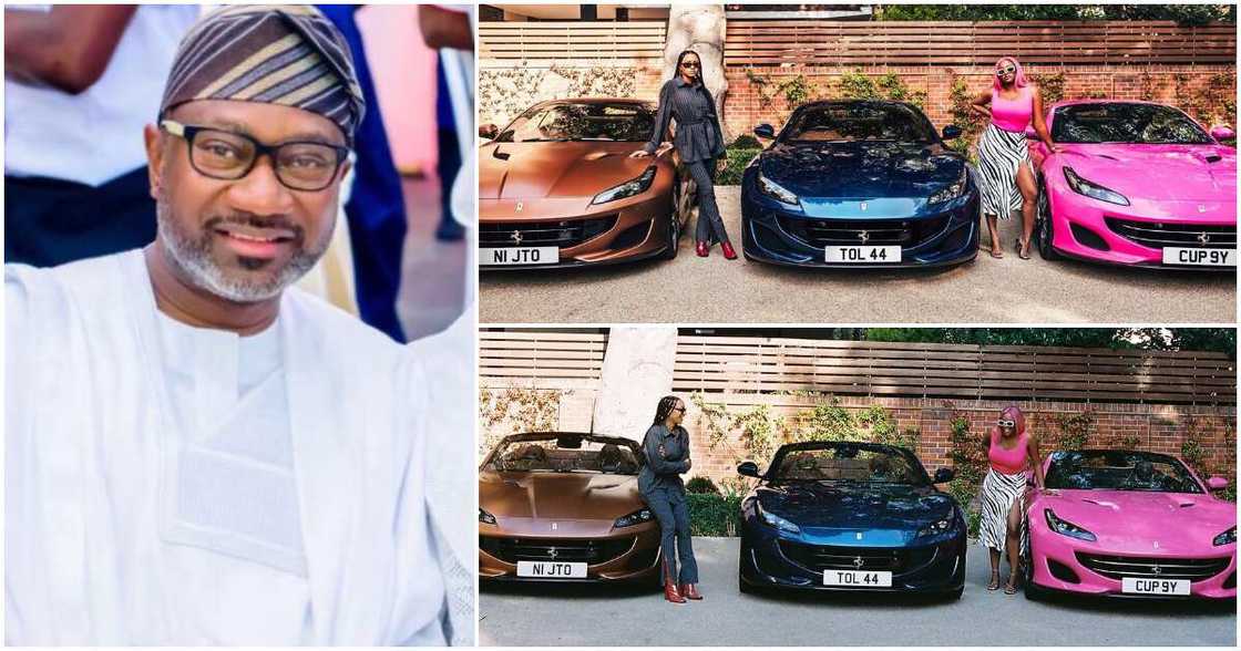 Billionaire Femi Otedola buys Ferrari for each of his 3 daughters (photos) Billionaire Femi Otedola buys Ferrari for each of his 3 daughters (photos)