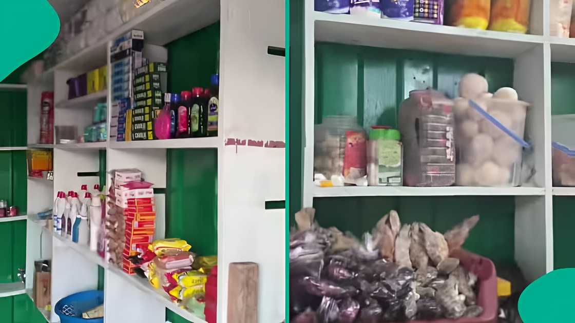 Ghanaian lady reveals shop she built with NSS savings Ghanaian lady reveals shop she built with NSS savings
