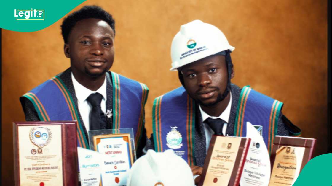 Twin brothers Busoye Opegbemi Mathias and Busyoye Tolulope Mathew. Twin brothers Busoye Opegbemi Mathias and Busyoye Tolulope Mathew.