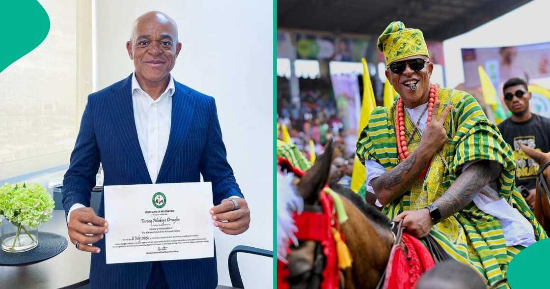 Nigeria's king of Steeze Farooq Oreagba gets a national honour.