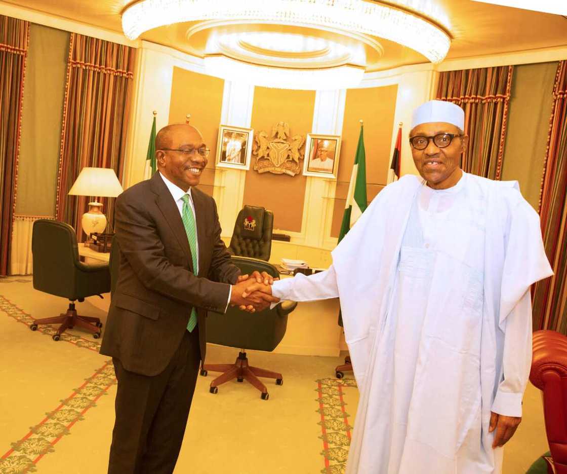 Buhari and Emefiele meets Buhari and Emefiele meets