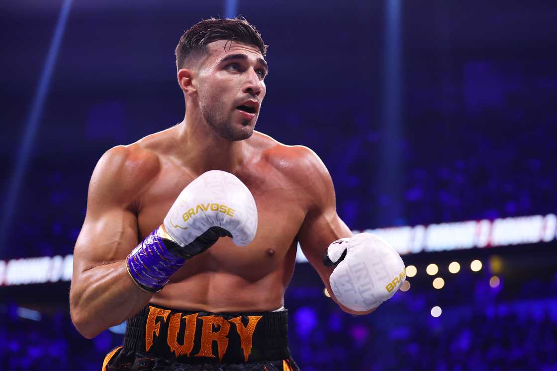 Tommy Fury at AO Arena in Manchester, England Tommy Fury at AO Arena in Manchester, England