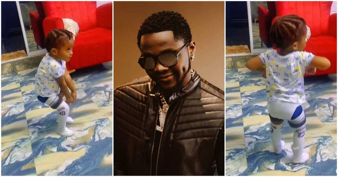 Kizz Daniel, baby in diapers Kizz Daniel, baby in diapers