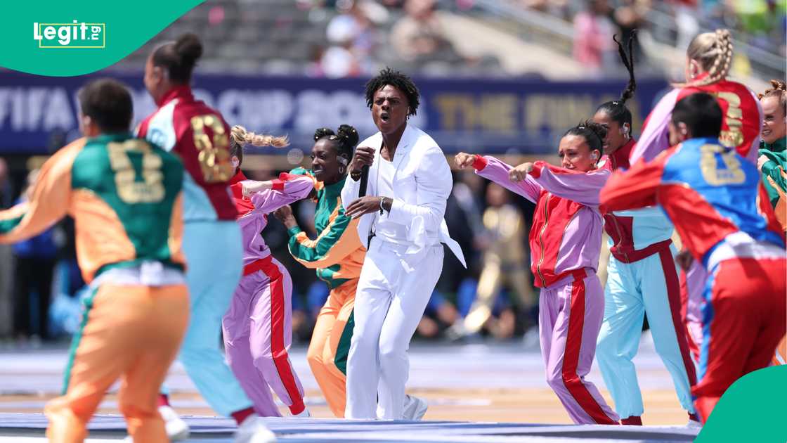 IShowSpeed performs at the FIFA World Cup 2026 Final match between Spain and Argentina at New York New Jersey Stadium. Photo by Catherine Ivill