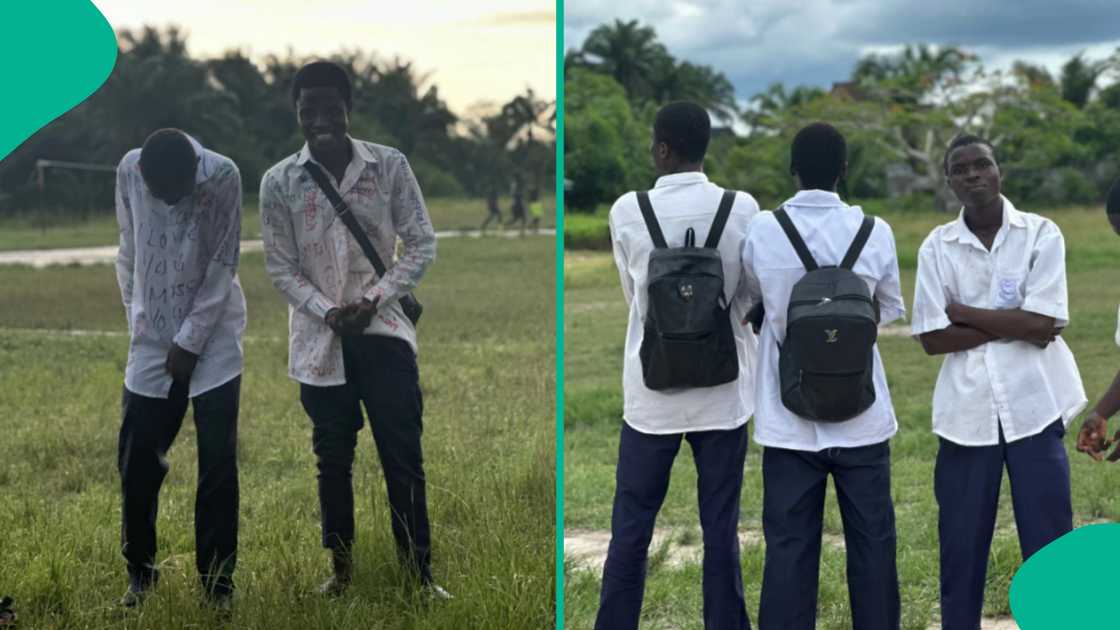 Students celebrating aft  completing their WAEC examination.