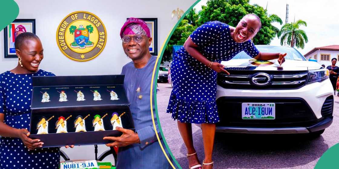 List of gifts Sanwo-Olu gave Nigerian lady who drove from London to Lagos List of gifts Sanwo-Olu gave Nigerian lady who drove from London to Lagos