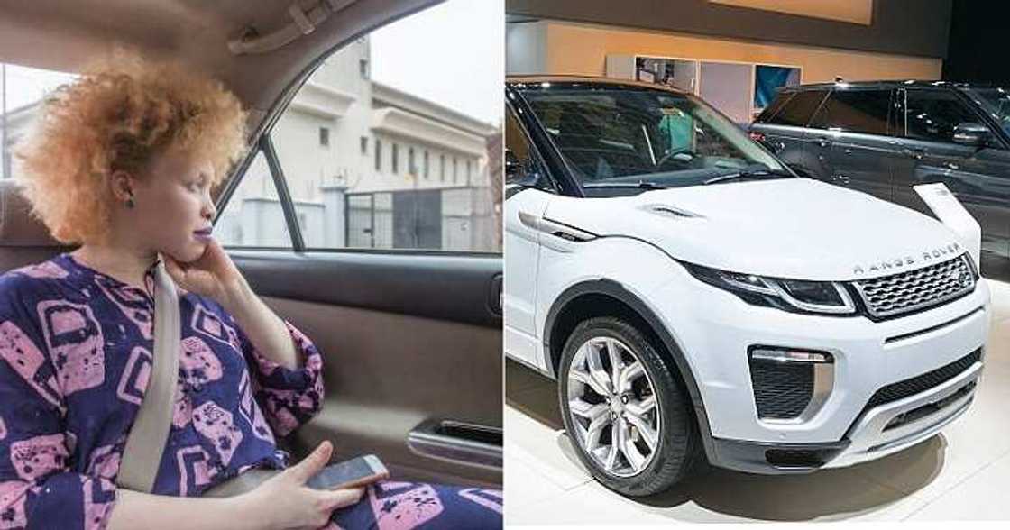 Lady enters man's Range Rover after booking Bolt ride