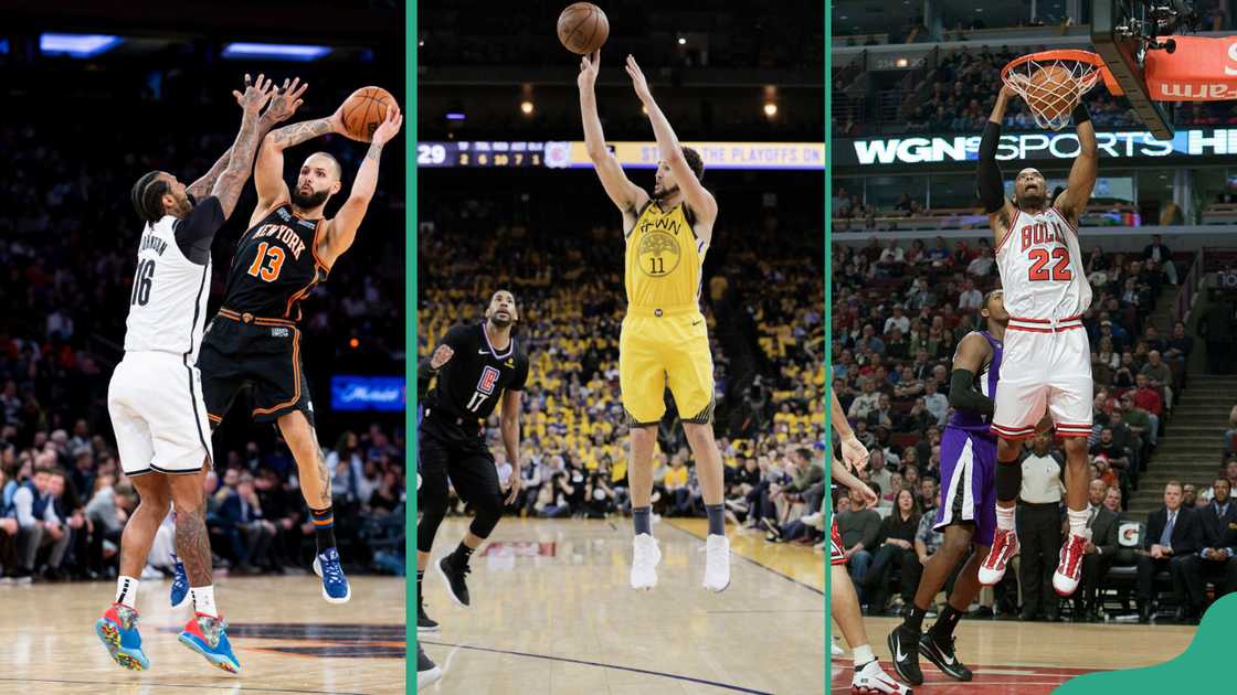 New York Knicks vs. the Brooklyn Nets (L), Golden State Warriors vs. the Los Angeles Clippers (C), Chicago Bulls vs. the Sacramento Kings (R) New York Knicks vs. the Brooklyn Nets (L), Golden State Warriors vs. the Los Angeles Clippers (C), Chicago Bulls vs. the Sacramento Kings (R)