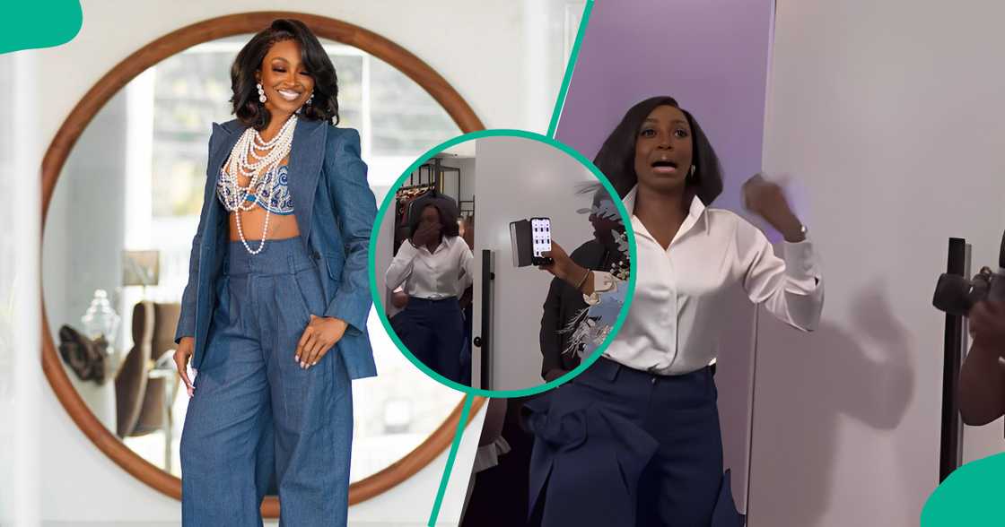 Kate Henshaw gets emotional over surprise party.