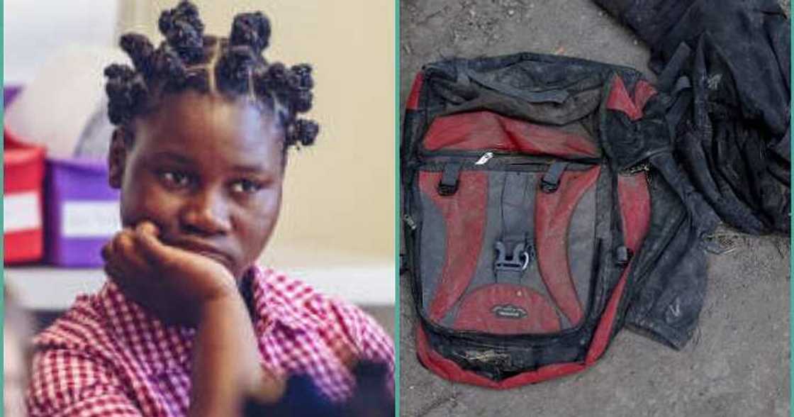 Female student caught with dry gin in school Female student caught with dry gin in school