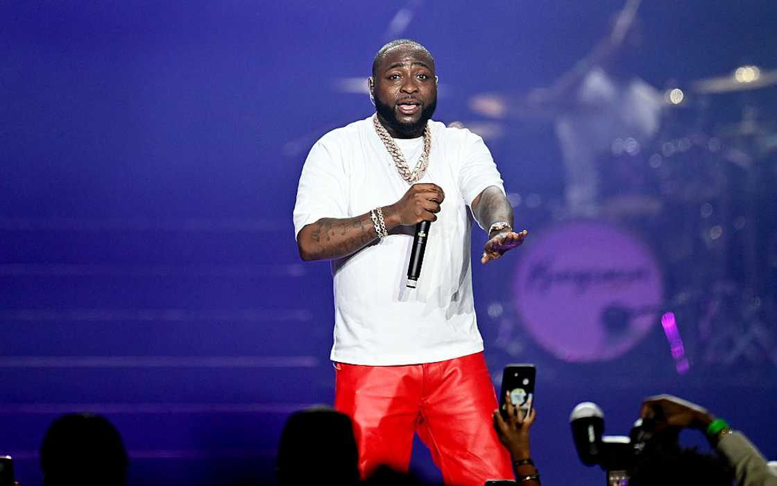 Musician Davido performs onstage at State Farm Arena.