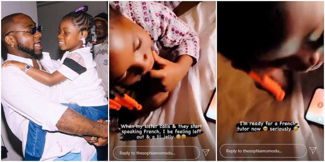 Davido’s First Daughter Imade Speaks French Fluently with Her Aunt in New Video, Fans React Davido’s First Daughter Imade Speaks French Fluently with Her Aunt in New Video, Fans React