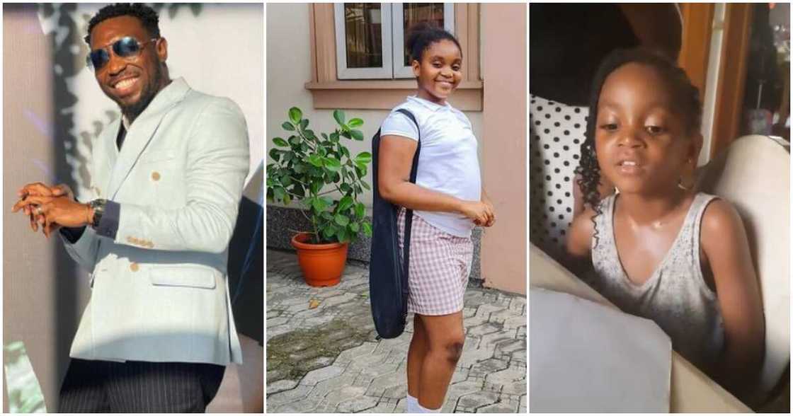 Singer Timi Dakolo and his daughter Singer Timi Dakolo and his daughter