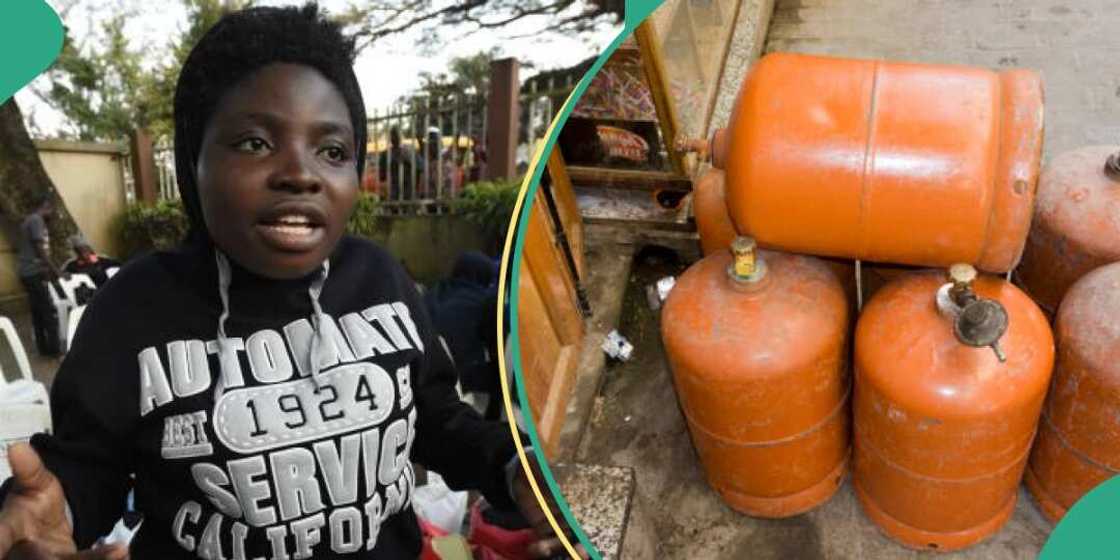 Lady who bought gas shares amount she purchased gas Lady who bought gas shares amount she purchased gas