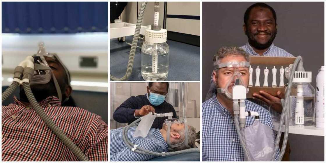 Social media celebrates Nigerian man who is the lead in the invention of a ventilator that doesn't use electricity