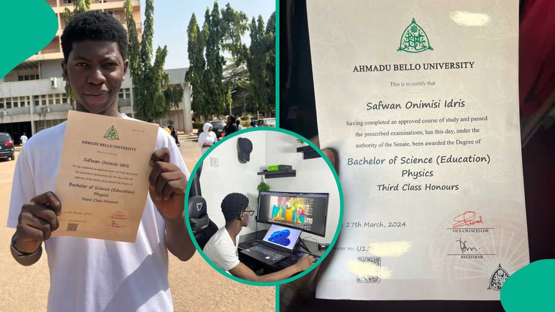 ABU third-class graduate Safwan Idris shares career progress as Lead Brand Designer, runs agency, responds to critics.