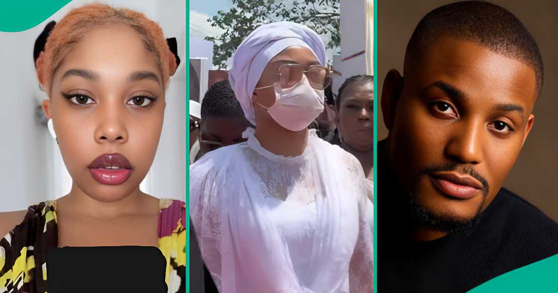 Lady faults a traditional ruler for revealing alleged pregnancy details about Alexx Ekubo’s wife.