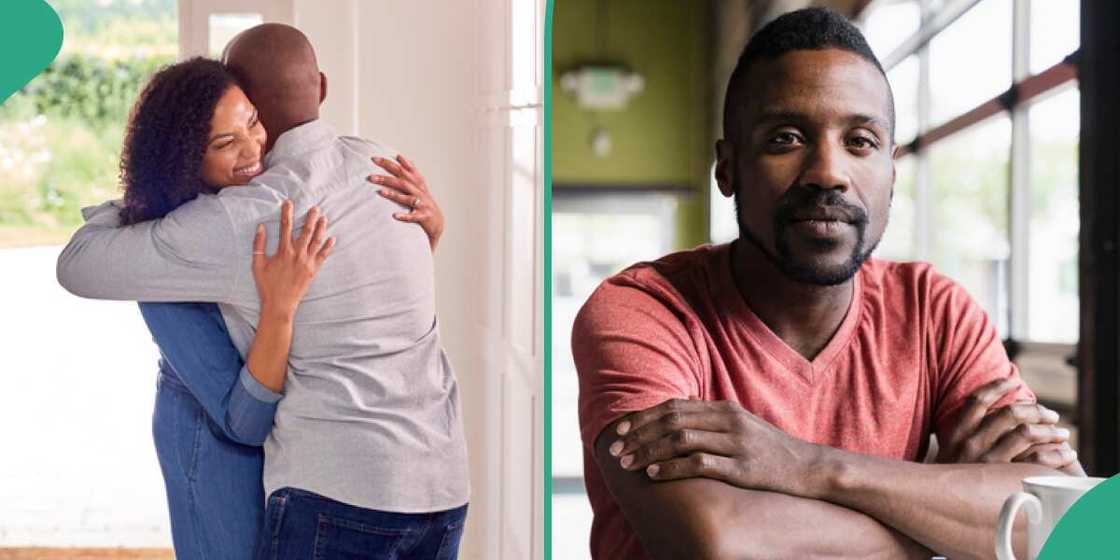 Man says an usher hugged him in church. Man says an usher hugged him in church.