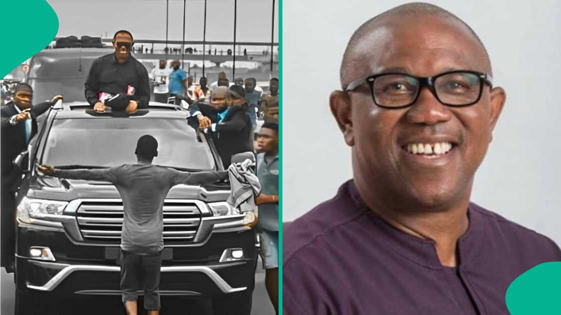 Alabi Quadri spotted in photo welcoming Peter Obi to Lagos. Alabi Quadri spotted in photo welcoming Peter Obi to Lagos.