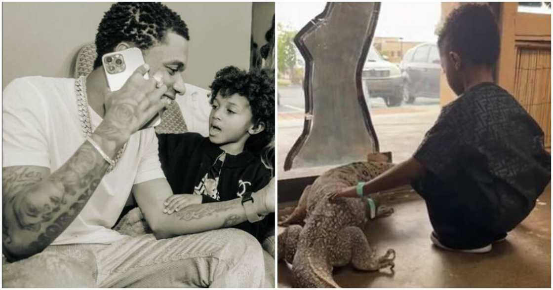 Singer Wizkid and his son Singer Wizkid and his son