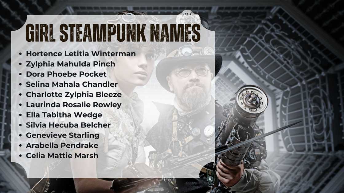 Girl steampunk names Girl steampunk names