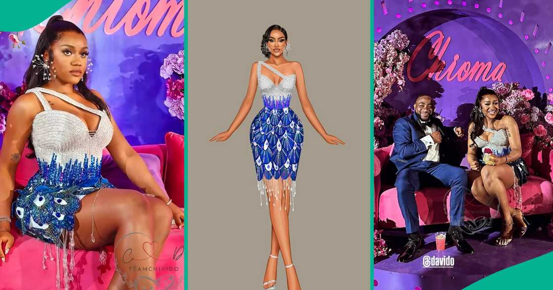 Chioma's sister reveals inspiration behind her 30th birthday dress. Chioma's sister reveals inspiration behind her 30th birthday dress.