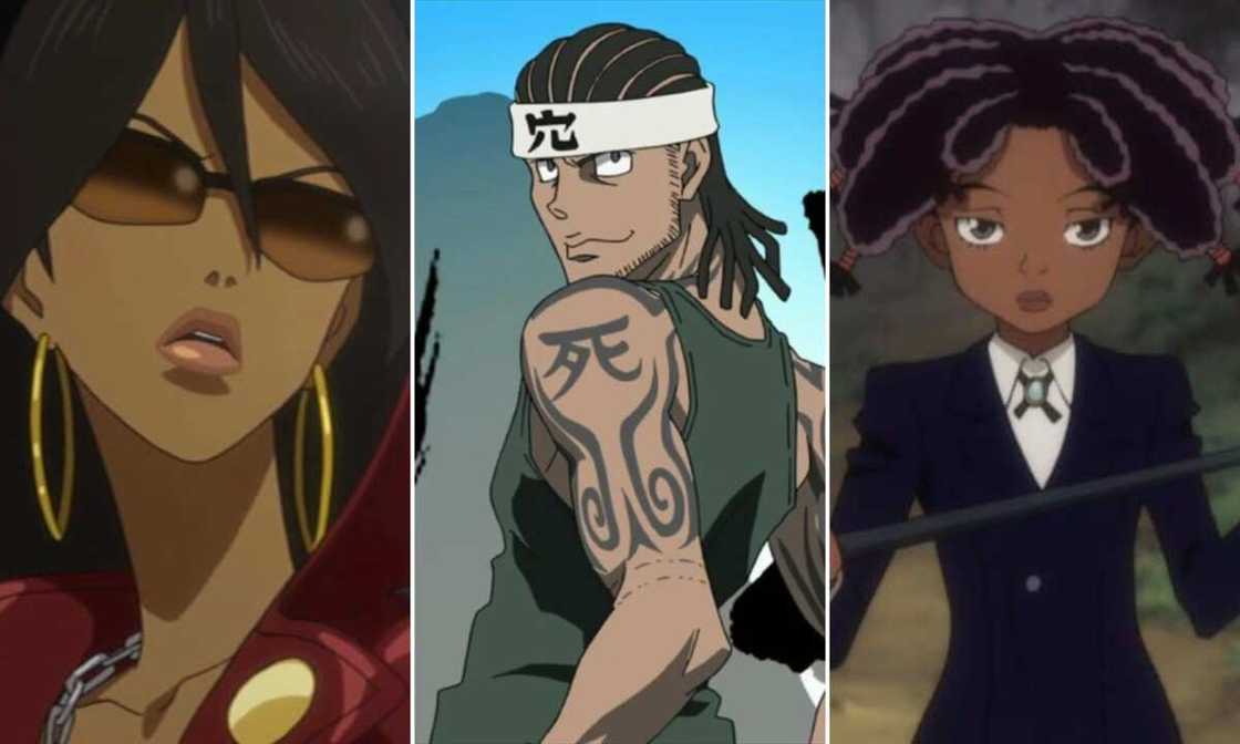 black anime characters