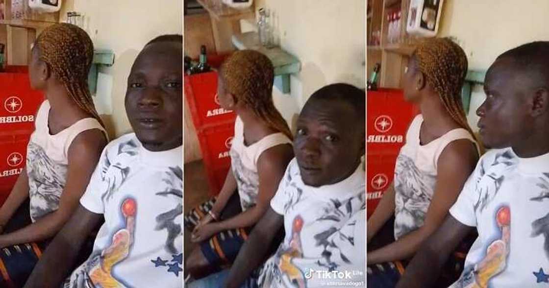 Lady hides her face as man tries to record her
Photo credit: @ablosavadogo1/TikTok. Lady hides her face as man tries to record her
Photo credit: @ablosavadogo1/TikTok.