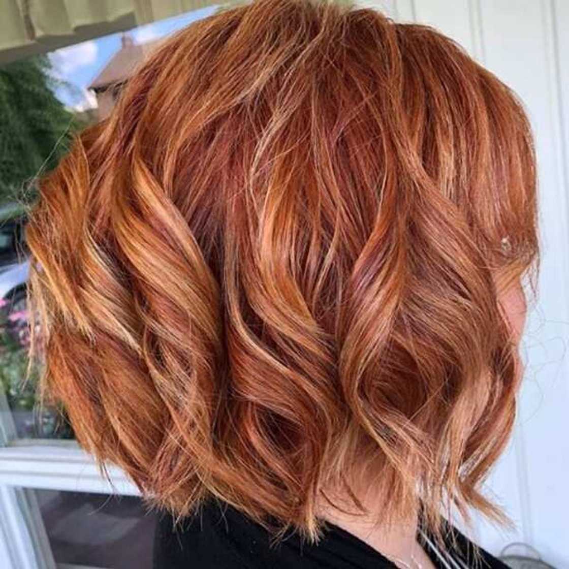 Strawberry blonde hair color