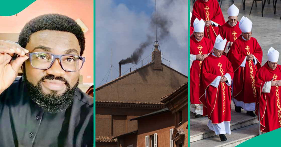 Catholic priest shares meaning of second black smoke as cardinals final to elect new pope Catholic priest shares meaning of second black smoke as cardinals final to elect new pope