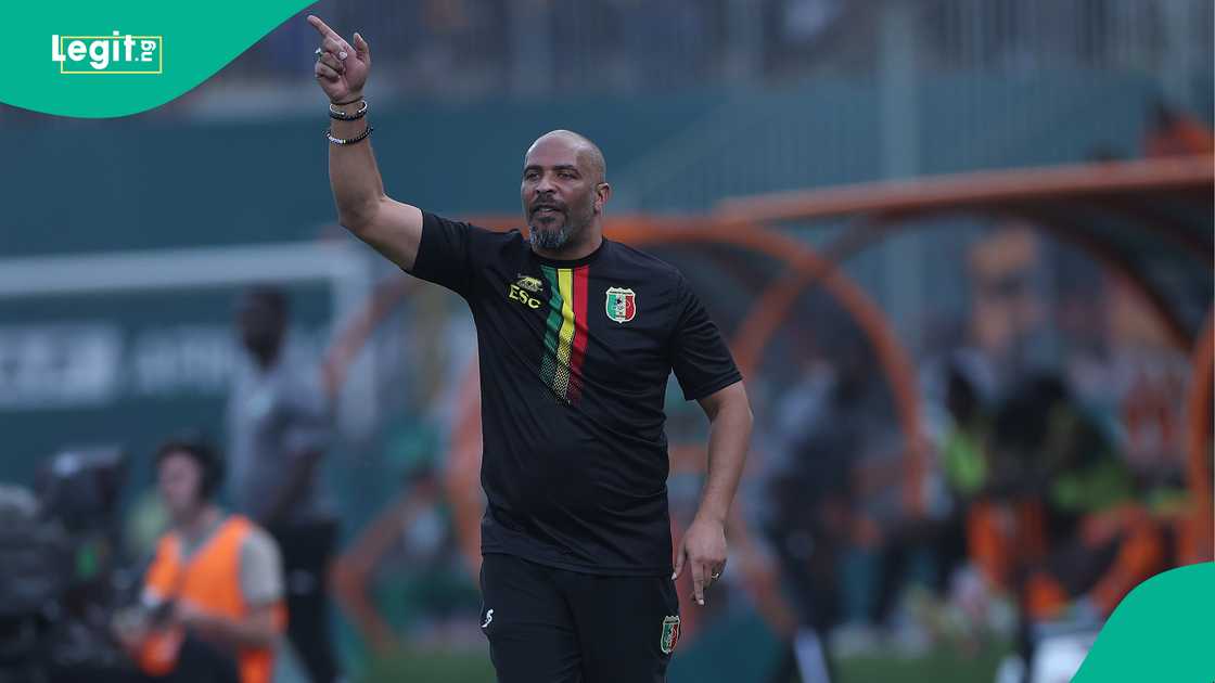 Eric Chelle, Mali, Tunisia, Gor Koulibaly Stadium, Korhogo, Ivory Coast, AFCON 2023. Eric Chelle, Mali, Tunisia, Gor Koulibaly Stadium, Korhogo, Ivory Coast, AFCON 2023.