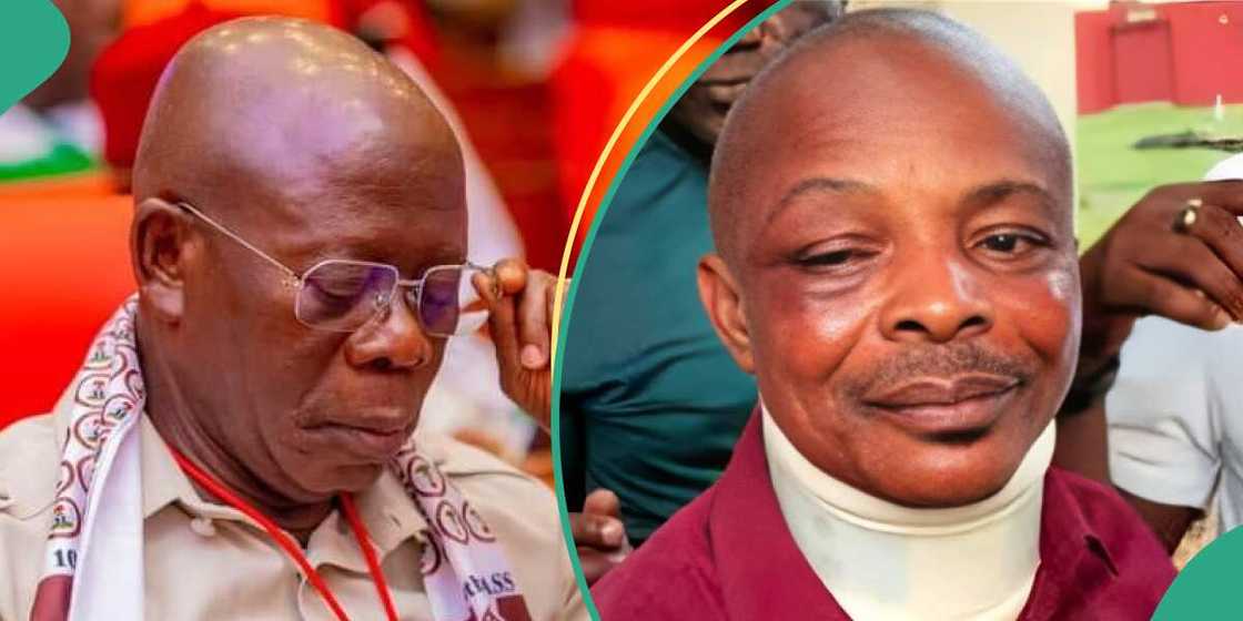 Adams Oshiomole, Joe Ajaero, strike, NLC, TUC, Edo state Adams Oshiomole, Joe Ajaero, strike, NLC, TUC, Edo state