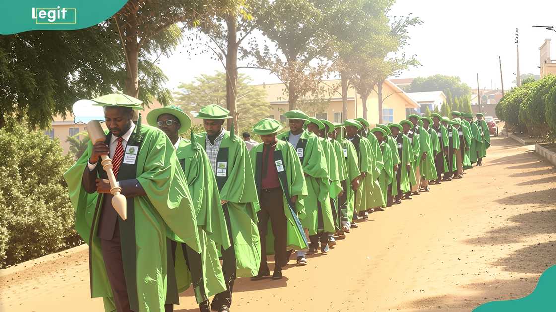 Summit University graduates during an academic procession Summit University graduates during an academic procession