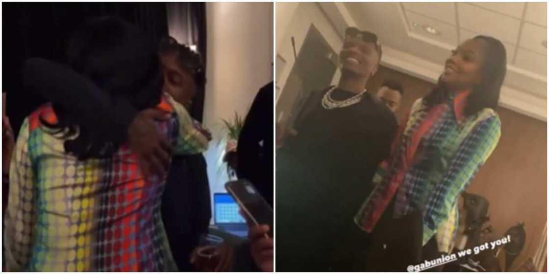 Hollywood's Gabrielle Union hangs out with Wizkid. Hollywood's Gabrielle Union hangs out with Wizkid.