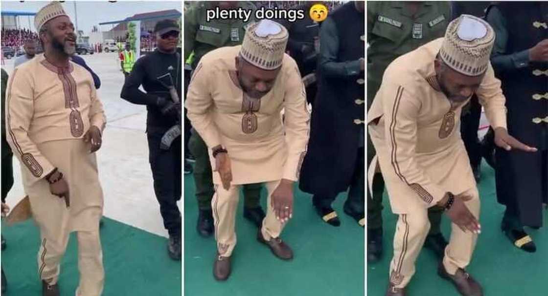 Photo of Edward Onoja, deputy governor of Kogi state dancing to Buga by Kizz Daniel. Photo of Edward Onoja, deputy governor of Kogi state dancing to Buga by Kizz Daniel.