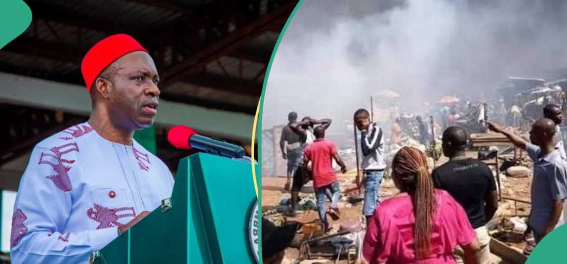 Gobara ta lakumae shaguna 30 da asarar miliyan 300 Gobara ta lakumae shaguna 30 da asarar miliyan 300