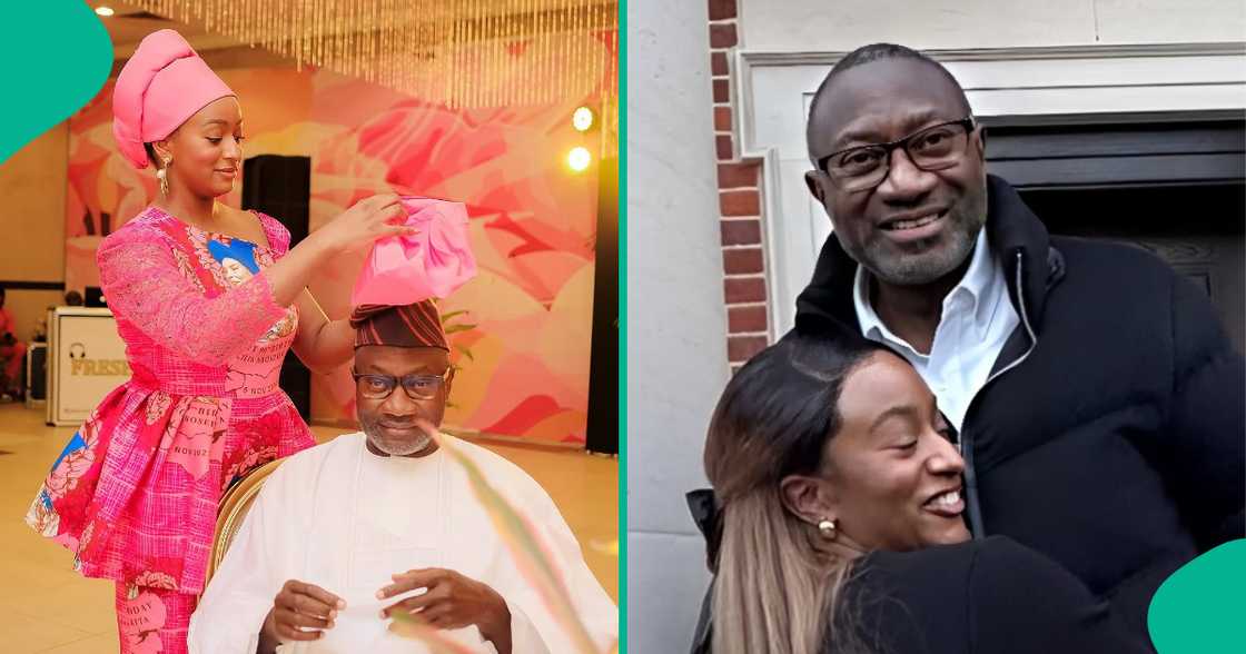 DJ Cuppy visits father for lunch, shares video of her ordeal. DJ Cuppy visits father for lunch, shares video of her ordeal.