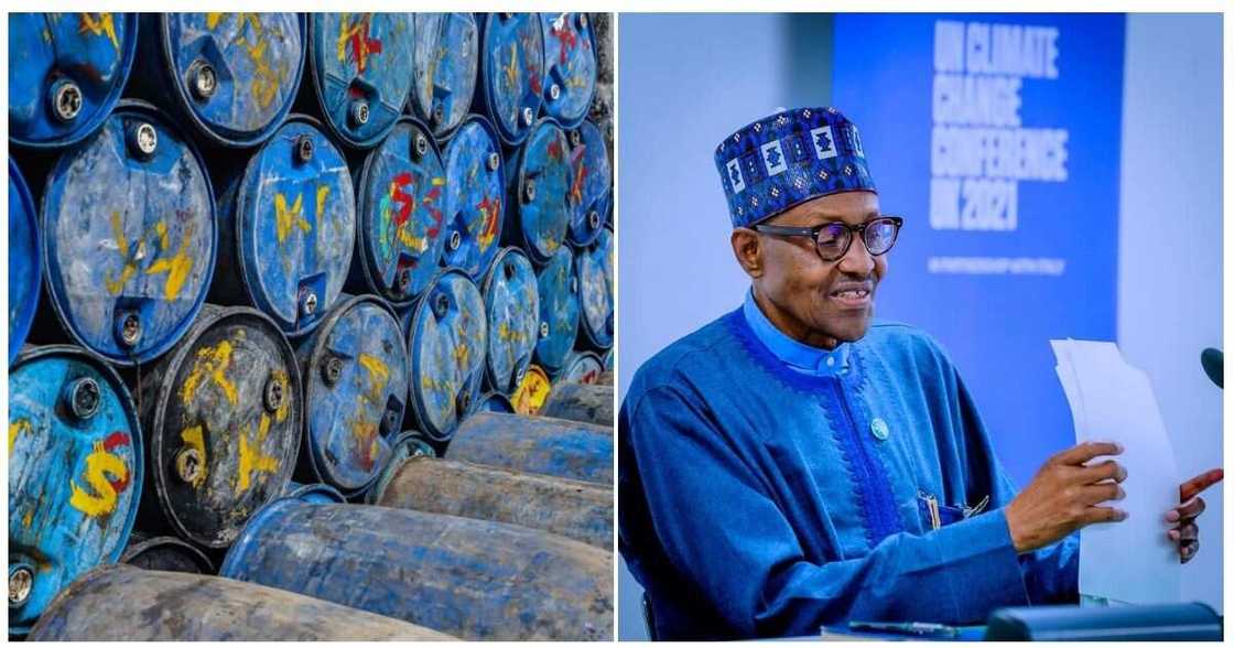Oil Price, Naira, Dollar value Oil Price, Naira, Dollar value