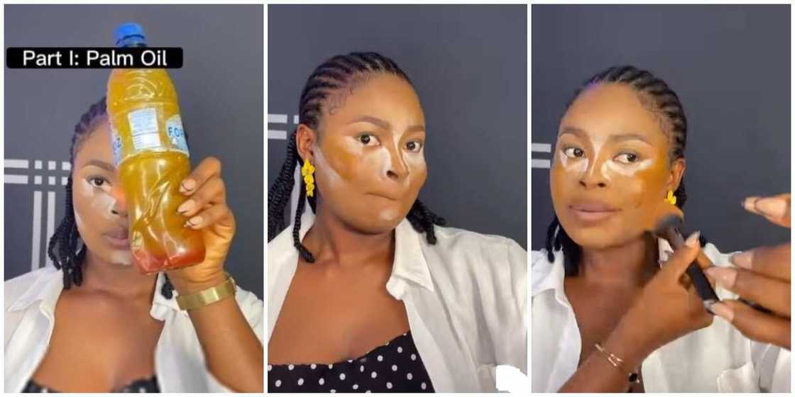 Palm oil makeup Palm oil makeup