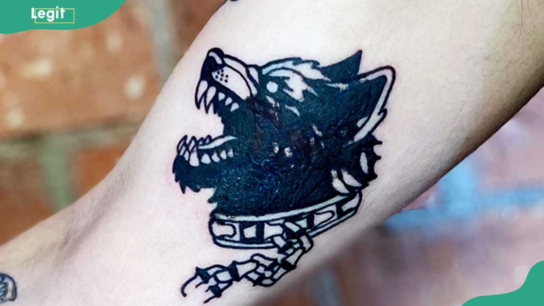 Small Fenrir tattoo Small Fenrir tattoo