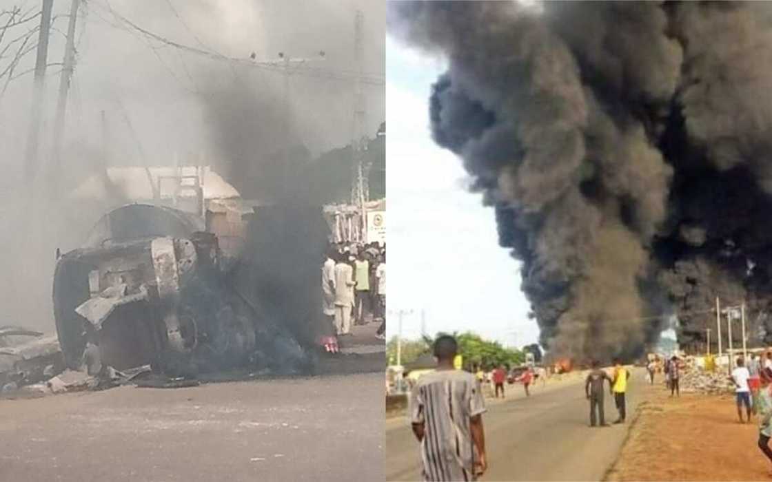 Yanzu-yanzu: Tankar man fetur ta fashe, mutane 10 sun mutu nan take a Kogi Yanzu-yanzu: Tankar man fetur ta fashe, mutane 10 sun mutu nan take a Kogi