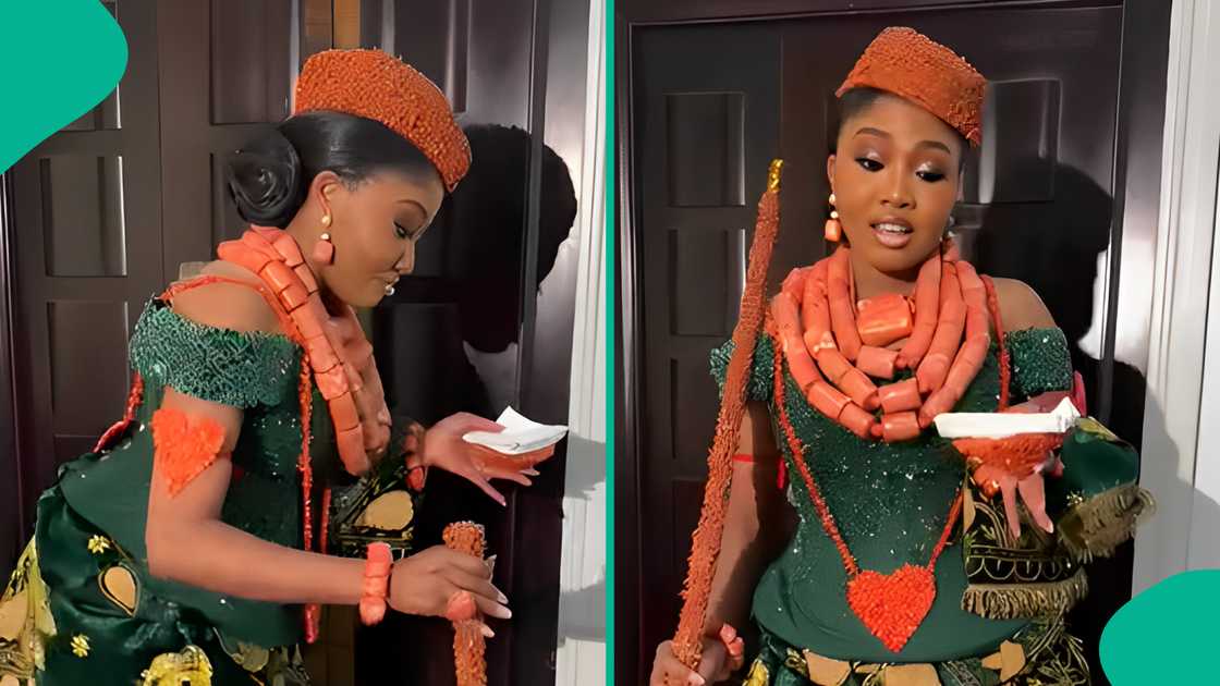 Rivers bride wears stunning cultural outfit Rivers bride wears stunning cultural outfit