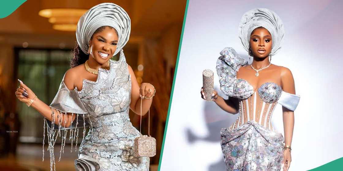 Iyabo Ojo and Priscilla Ojo rock matching outfits