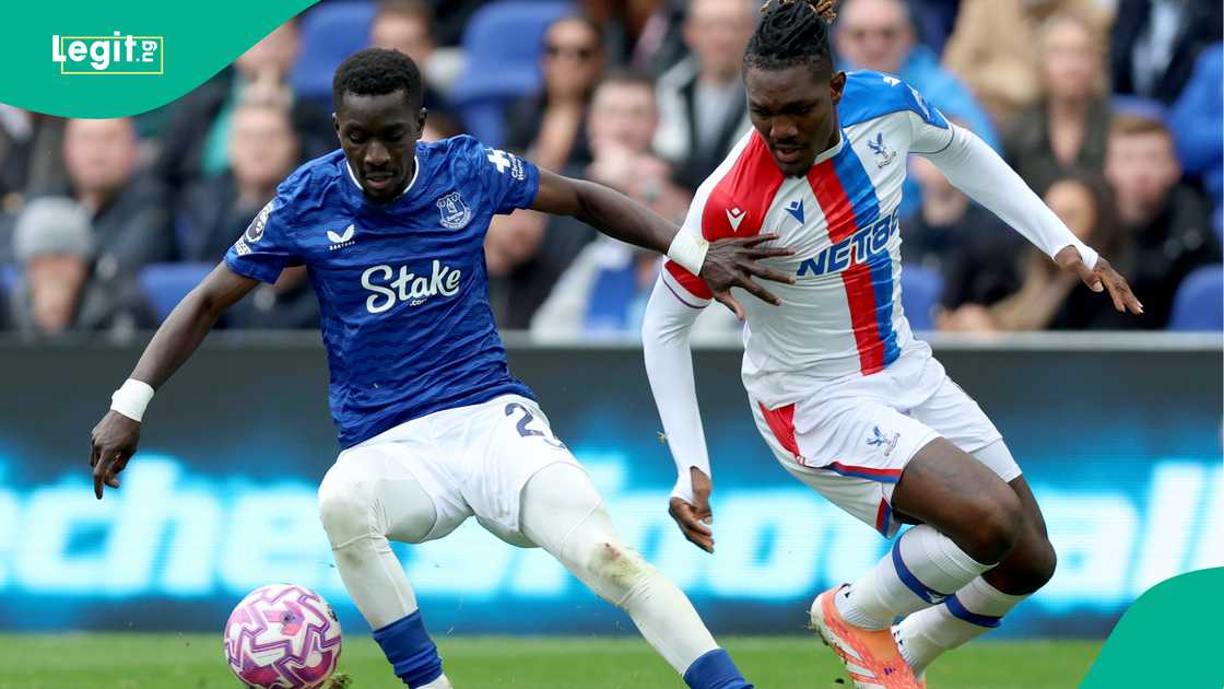 Idrissa Gana Gueye, Christantus Uche, Everton, Crystal Palace, Hill Dickinson Stadium, Liverpool, England, Premier League.