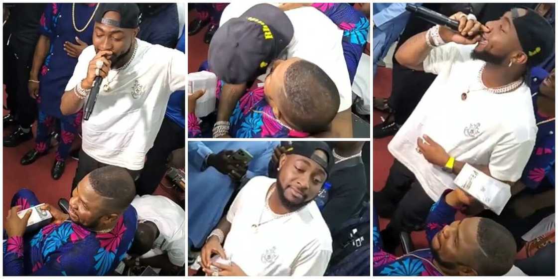 Singer Davido Gifts Yinka Ayefele Huge Stash of Cash, Shares Stage with Him for Sweet Performance Singer Davido Gifts Yinka Ayefele Huge Stash of Cash, Shares Stage with Him for Sweet Performance