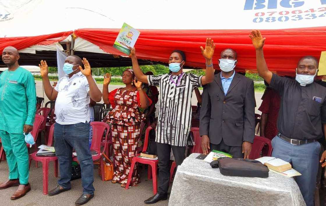 Enugu Rally: Gov Ugwuanyi, CAN Pray for Nation’s Peace, Security